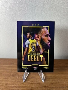 2024-25 Topps Now Father Son Debut #1 LeBron James Bronny James Card In Hand - Picture 1 of 8