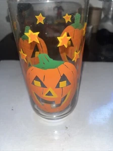 Jack O Lantern Pumpkin Drinking Glasses set of four Libby brand Set Of 4 - Picture 1 of 6