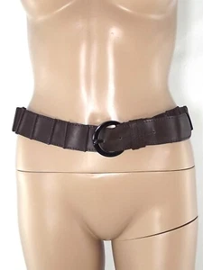 Mng Mango Cintura Da Donna Marrone In Finta Pelle Taglia 85 Cm - Picture 1 of 9