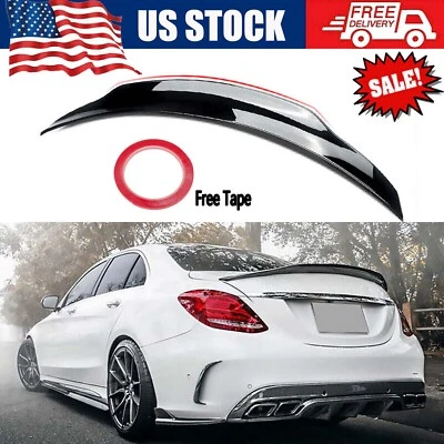 Alerón trasero estilo PSM negro para Mercedes Benz W205 C200 C300 C43 AMG Foto 1 de 4