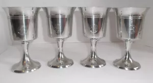 4 copas de peltre Jostens LOGOTIPO GENERAL ELÉCTRICO GE vajilla 8 onzas 6 pulgadas - Imagen 1 de 10