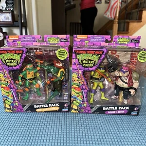 Teenage Mutant Ninja Turtles Mutant Mayhem Battle Pack Walmart Lot New Mint Rare - Picture 1 of 5