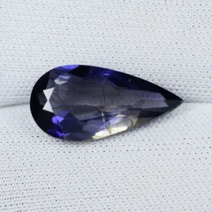 2.95 ct SHIMMERING - SPARKLING PURPLE BLUE 100% NATURAL IOLITE Pear - See Vdo NO - Picture 1 of 2