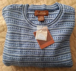 Suéter Tasso Elba para Hombre Talla S Azul Francés Angora Conejo Blanda Lana Cuello Redondo Nuevo con Etiquetas - Imagen 1 de 10
