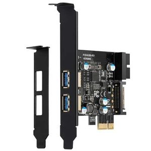 Carte PCI-E USB 3.0 PCI Express 1 x 2 Ports avec Connecteur Interne USB 3.0 1... - Photo 1/7