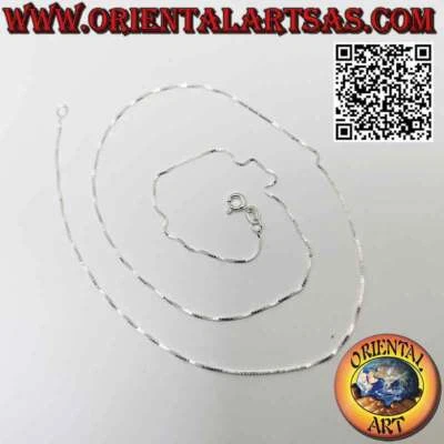 Collana catenina in argento 925 ‰ a maglia "veneziana" (spessore 0,5 mm) - Immagine 1 di 4
