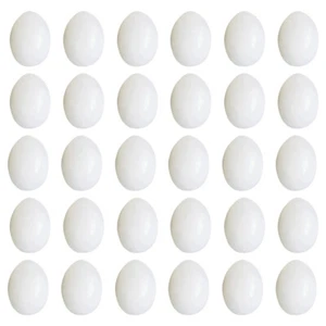 30 Pcs Solid Fake Egg Simulated Eggs Tiny Model Dummy Pigeon Child - Picture 1 of 12