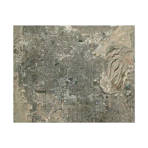 🗺️ Póster Henderson de Las Vegas - Mapa satelital arte de pared urbano para hogar u oficina - Imagen 1 de 25