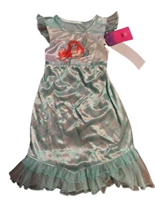 Disney Lil Mermaid Night Gown Aqua SIZE 2T - Picture 1 of 1