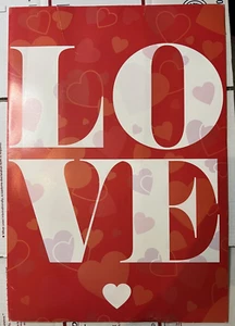 Tarjeta de San Valentín Super Jumbo LOVE para esposo/esposa/amigo/amor - Imagen 1 de 3