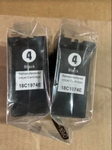 New 2 X Ink Cartridges for Lexmark 4 Black Ink Cartridges X2690 X3690 X4690 - Picture 1 of 1