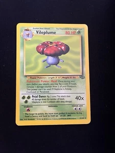 Vileplume 31/64 LP Jungle Set WOTC Pokemon Cards Vintage Non-Holo Rare 1 - Picture 1 of 4
