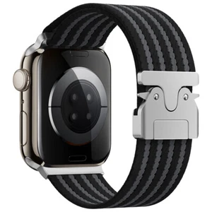Nylon Braided Band for Apple Watch Series Parachute-style Buckle Stretchy Strap - Picture 1 of 20