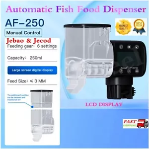 Jebao Jecod Timing Fish Food Feeder Digital Display Automatic Aquarium Dispenser - Picture 1 of 4
