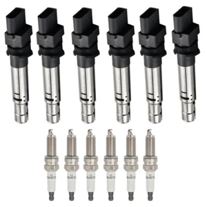 6X Ignition Coils + 6X Iridium Spark Plugs For 2008-2018 Porsche Cayenne 3.6L V6 - Foto 1 di 7