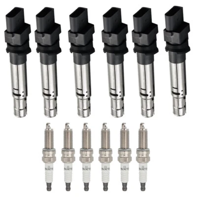 6X Ignition Coils + 6X Iridium Spark Plugs For 2008-2018 Porsche Cayenne 3.6L V6 - Image 1 of 4
