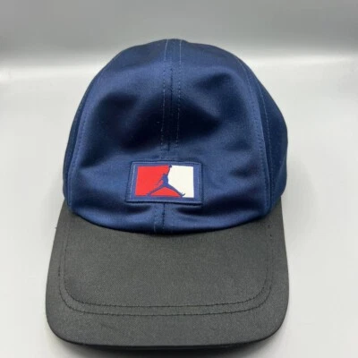 Chapéu Air Jordan 5 painéis masculino azul preto alça de saltador tampa traseira - Imagem 1 de 4