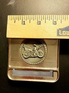 Nulite Stainless Steel Motorcycle Emblem Case - For Short Cigarettes Silver - Picture 1 of 8