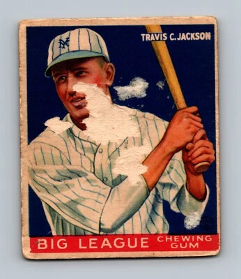 1933 Goudey #102 Travis Jackson HOF LOW GRADE Vintage Baseball Card - Image 1 of 2