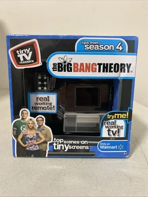 New Big Bang Theory Tiny TV Classics Real Working Mini TV And Remote Arcade Toys - Image 1 of 4