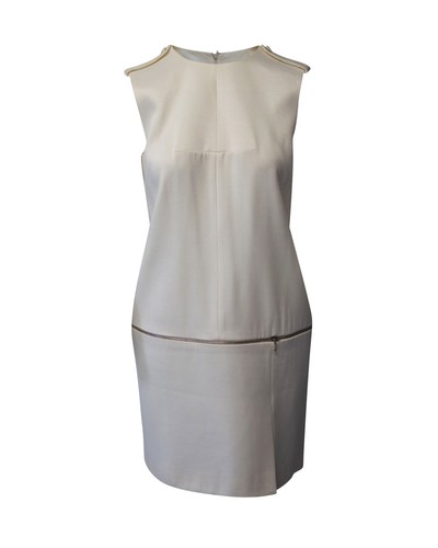 Abito a tubino Alexander McQueen in rayon bianco