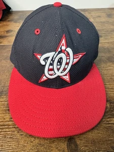 2014 Washington Nationals 4th of July New Era 59FIFTY eng anliegende Kappe Größe 7 1/8 - Bild 1 von 8