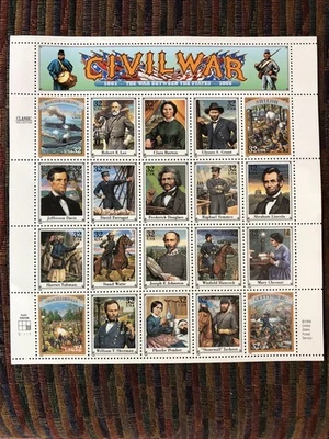 1995 США Скотт #2975 неиспользованный 32c гражданской войны лист 20 MNH - Изображение 1 из 4