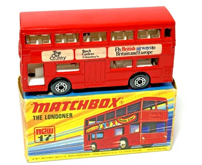Autobús Matchbox Lesney Superfast MB17 Old Country British Airways Londoner sin usar, en caja Foto 1 de 4