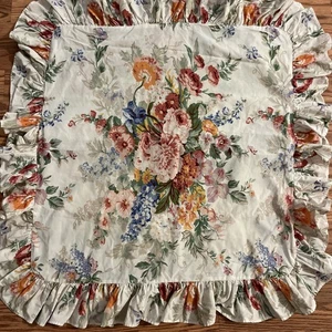 Ralph Lauren South Hampton EURO Ruffled Pillow Sham-New Old Stock-1984 - Picture 1 of 20