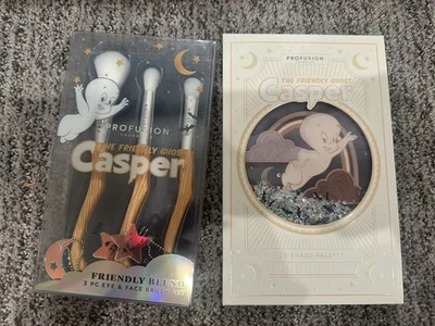 Profusion Cosmetics Casper The Friendly Ghost Eyeshadow Palette & Brush Set New - Image 1 of 2