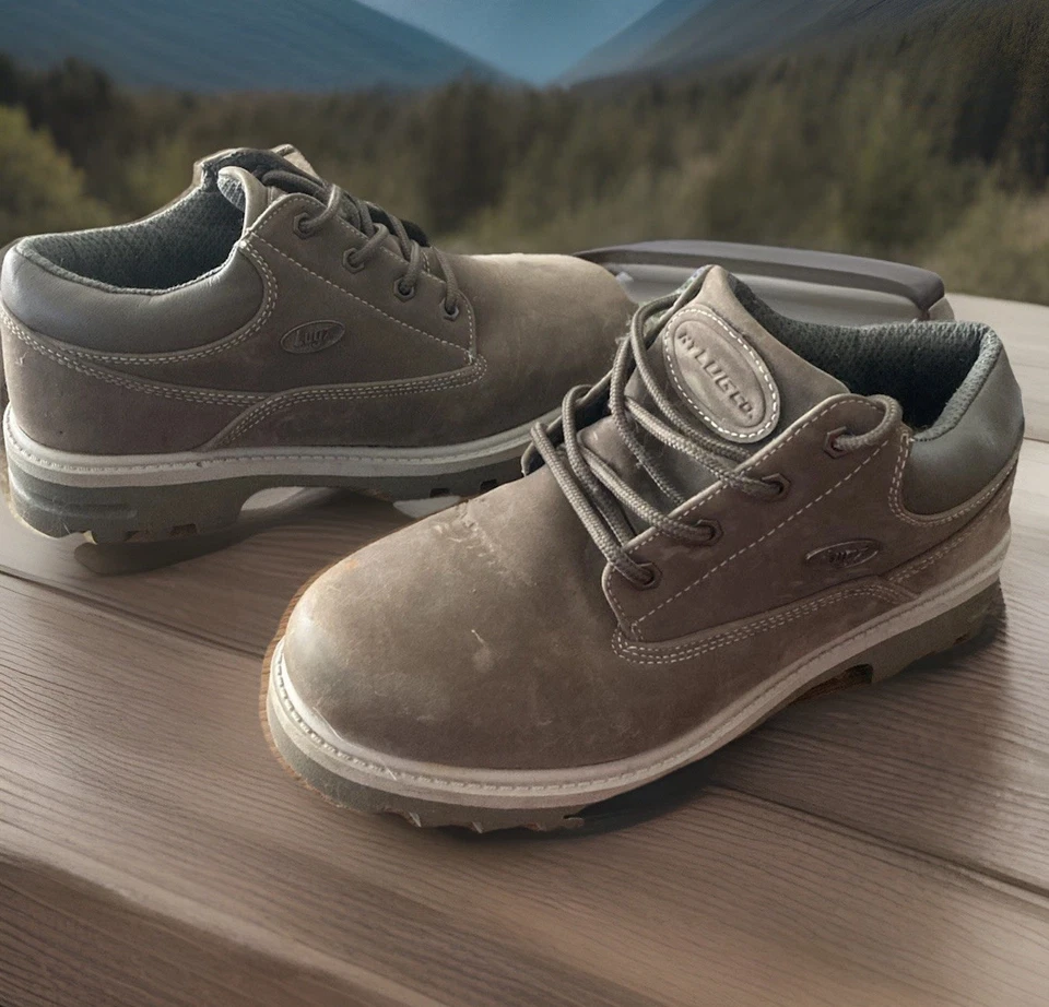 Lugz Hombres Empire Lo WR Gris/Carbón Talla 9 1/2 Antideslizante Resistente al Agua Foto 1 de 4