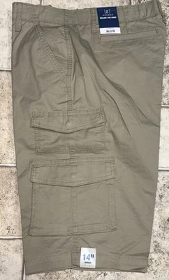 NWT Mens George Tan Brown Below The Knee Messenger Cargo Shorts Size 36 - Image 1 of 4