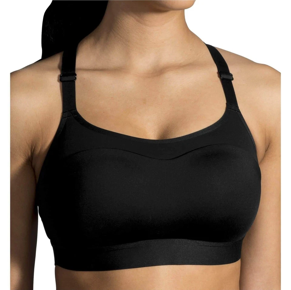 Brooks Women's Size 36C Black Dare Racerback Run Sports Bra ZP-4689