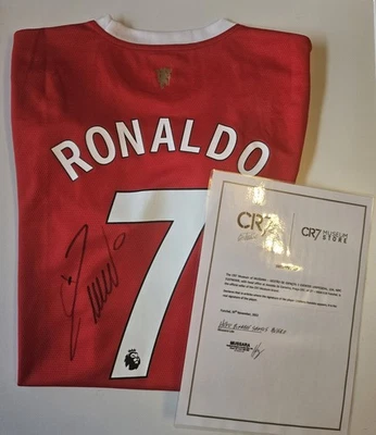 Signiertes Trikot Cristiano Ronaldo Manchester United (CR7 Museum zertifiziert) - Bild 1 von 3