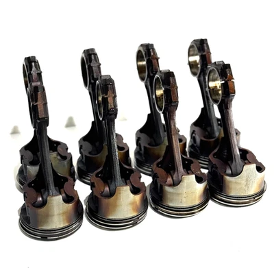 1993 GMC / CHEVY C / K 1500 2500 305 5.0L V8 PISTONS & CONNECTING RODS SET OF 8 - Image 1 of 4