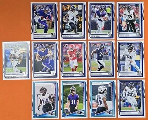 🟣⚫️🟣 2025 DONRUSS BALTIMORE RAVENS COMPLETE BASE TEAM SET (13 CARD LOT)🟣⚫️🟣 - Picture 1 of 14
