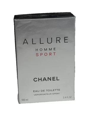 NUEVO Allure Homme Sport Chanel Eau De Toilette Spray 3.4 OZ *Caja dañada Foto 1 de 4