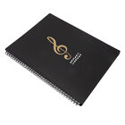 Dossier de musique pour piano noir A4 porte-feuille poche