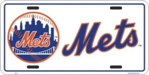 New York Mets White License Plate - Bild 1 von 1