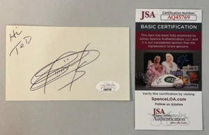 Don Shinnick Signed 3x5 Index Card JSA Certified UCLA Baltimore Colts NFL w/COA! - Picture 1 of 4