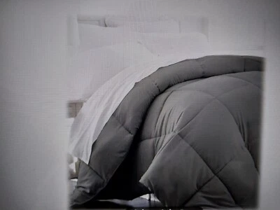 Beckham Hotel Collection Down Alternative Comforter  Full/Queen (Gray) - Image 1 of 3