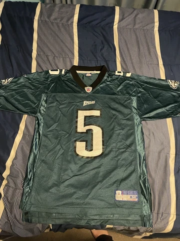 PHILADELPHIA EAGLES DONOVAN MCNABB #5 NFL REEBOK ON FIELD GREEN JERSEY SIZE M Cover