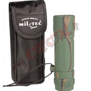 MONOCOLO MIL-TEC WOODLAND CUSTODIA TRASPORTO BINOCOLO 10X Obiettivo 25 SOFTAIR - Picture 1 of 1
