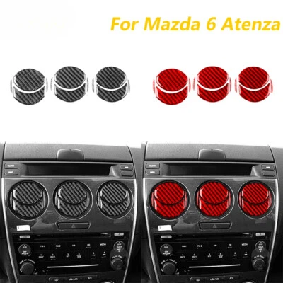 For Mazda 6 Atenza 2006-2008 Carbon Fiber Center Console Air Vent Outlet Panel - Image 1 of 4
