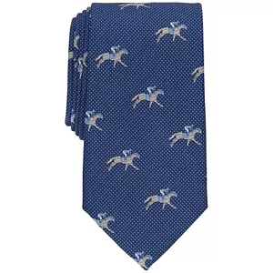 Club Room Men's Racehorse Neat Tie Navy OS B4HP - Picture 1 of 2