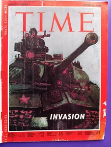 Time Magazine  August 1968 invasion Prague czechoslovak Dubck russians go home - Picture 1 of 3