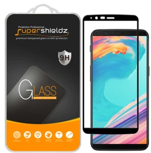 2xSupershieldz for OnePlus 5T Full Cover Tempered Glass Screen Protector (Black) - Picture 1 of 5