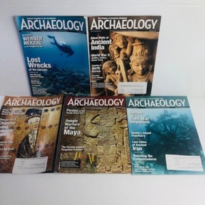 5 lot Archaeology Magazine 2011  Mar/Apr May/June Jul/AugSept/Oct Nov/Dec - Picture 1 of 8