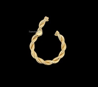 Designer Round Twited Silver Enhancer Lock Clasp,Handmade Clasp Jewelry,Gift - Image 1 of 4