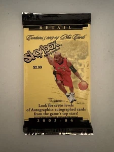 2003-04 SKYBOX AUTOGRAPHICS Retail Pack LeBron James RC Year Basketball Sealed - Picture 1 of 7
